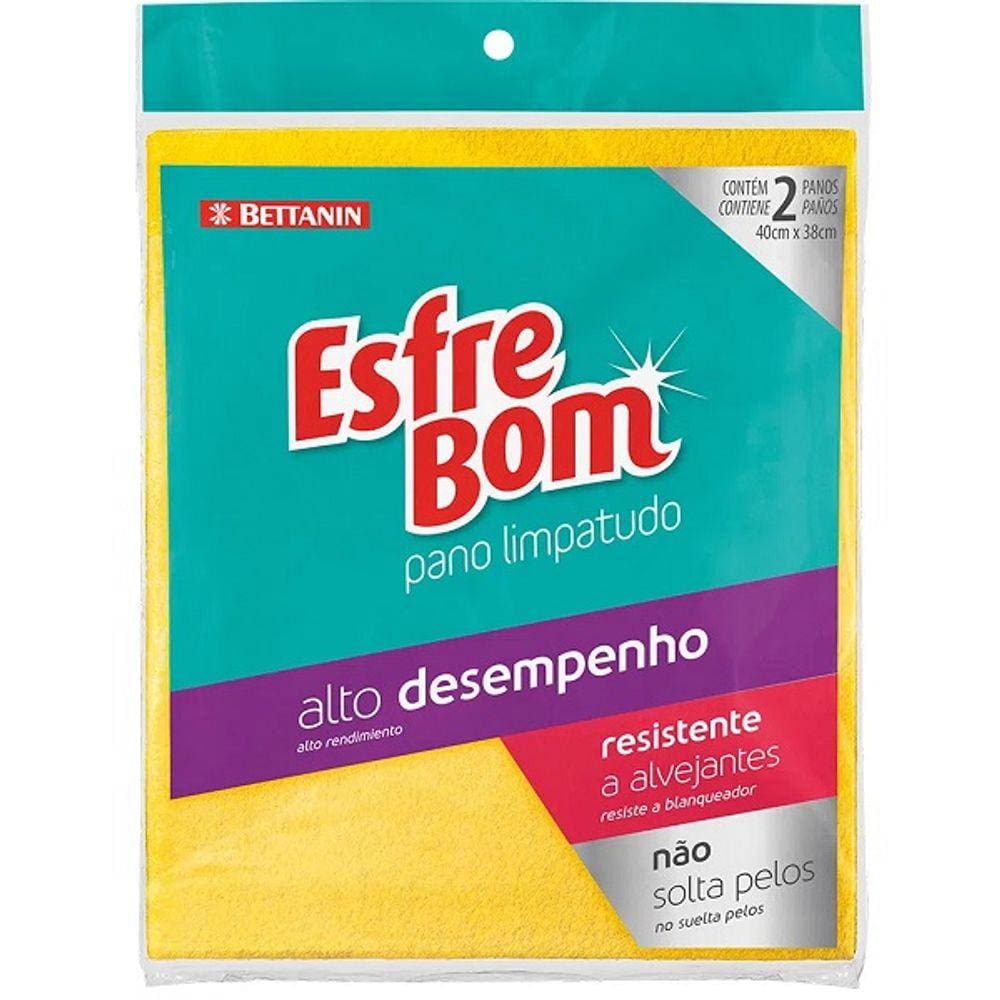 Pano Limpatudo Viscose Esfrebom 2 Unidades 4933