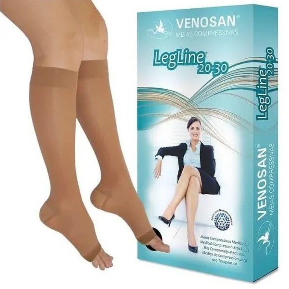 Meia 3/4 Venosan Legline AD 20-30 PE Aberto