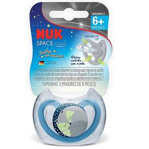 Chupeta de Silicone S3 6M+ Space GLOW BOY NUK PA7336-2B