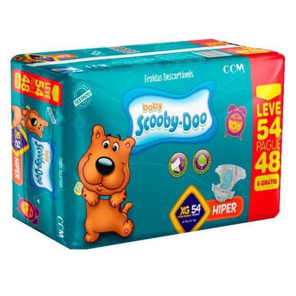 Fralda Inf Scooby Doo Xg C/54
