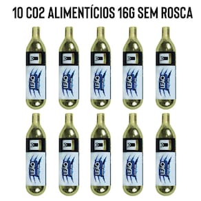 10 Capsulas Co2 Alimenticio 16g Chopp Chopeira Benmax Philco