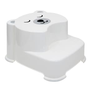 Degrau Infantil Antiderrapante Urso Buba Até 60Kg Branco