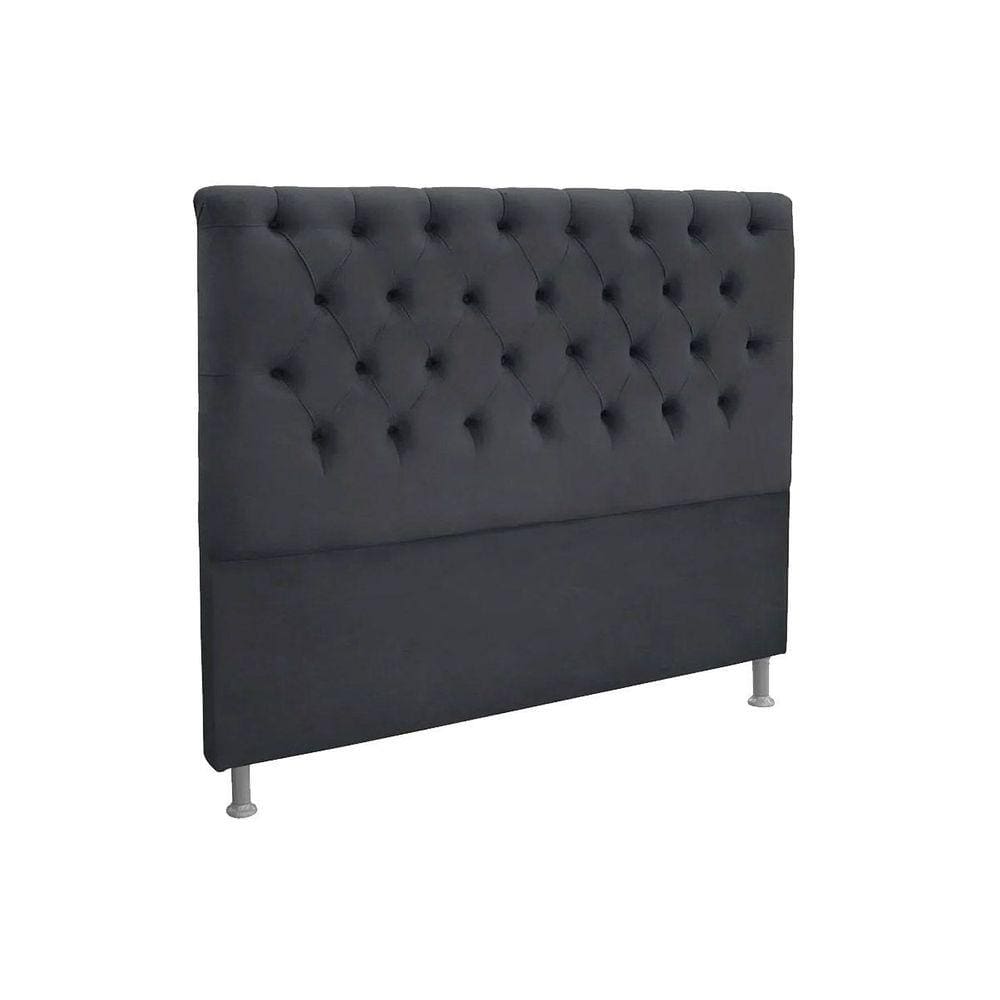 Cabeceira Cama Box Queen Simbal Embaixatriz Queen Cinza