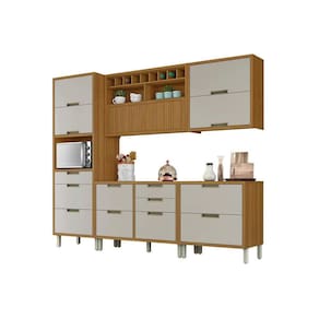 Cozinha Completa Nesher Imperatriz 5 Peças Cor Freijo/Off White