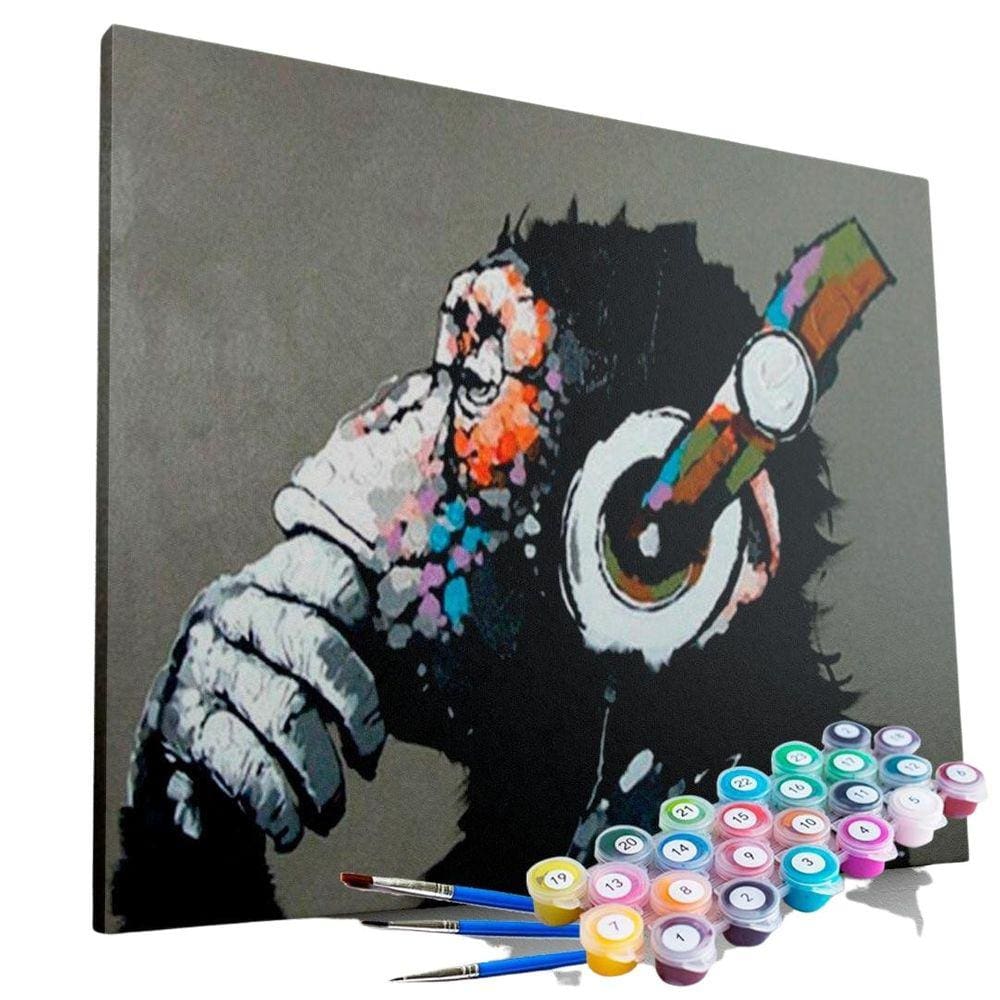 Kit Pintura Terapêutica - Macaco Feel The Vibe