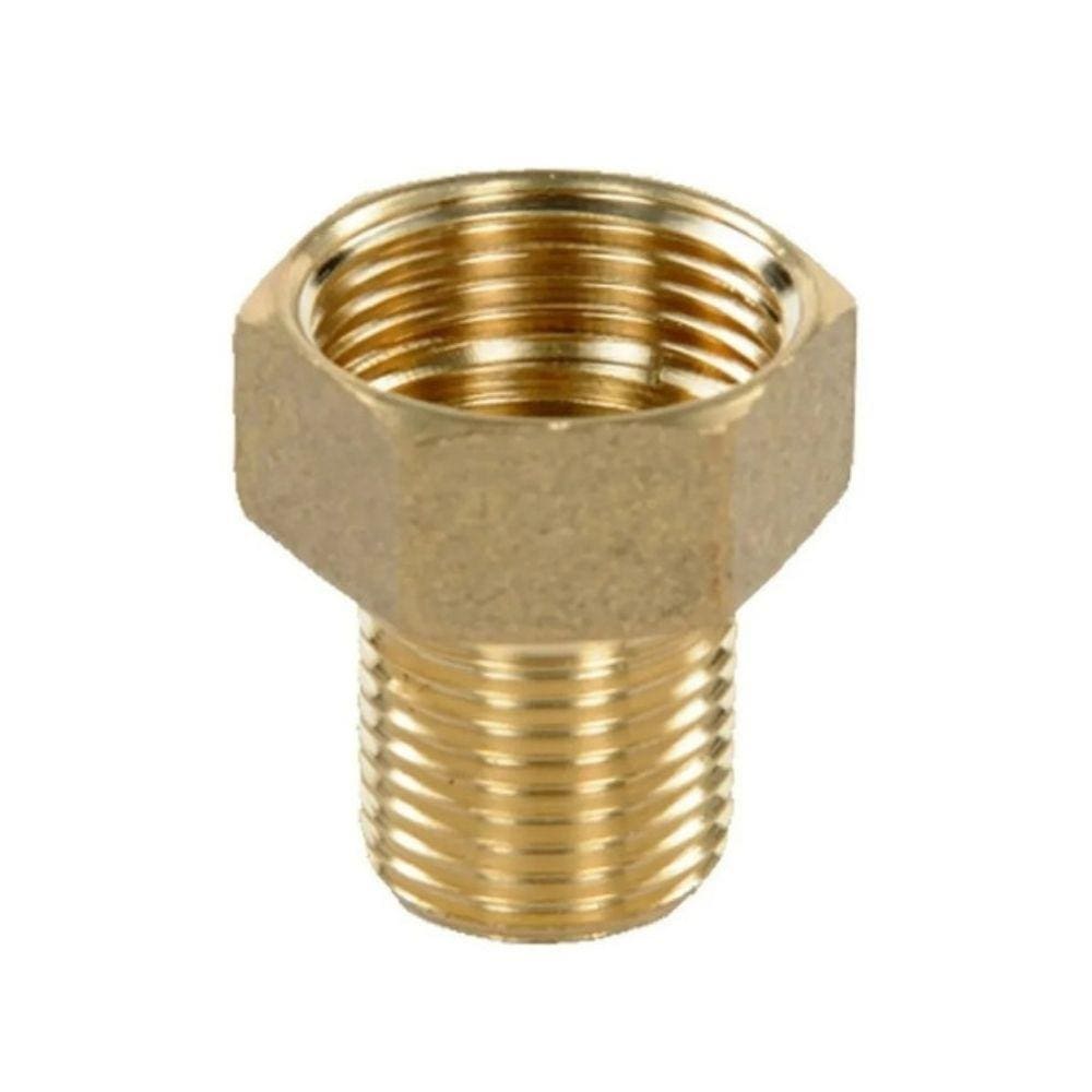 Bucha de Aumento Amarela 1/2 X 3/4 Cromada Metal Garden