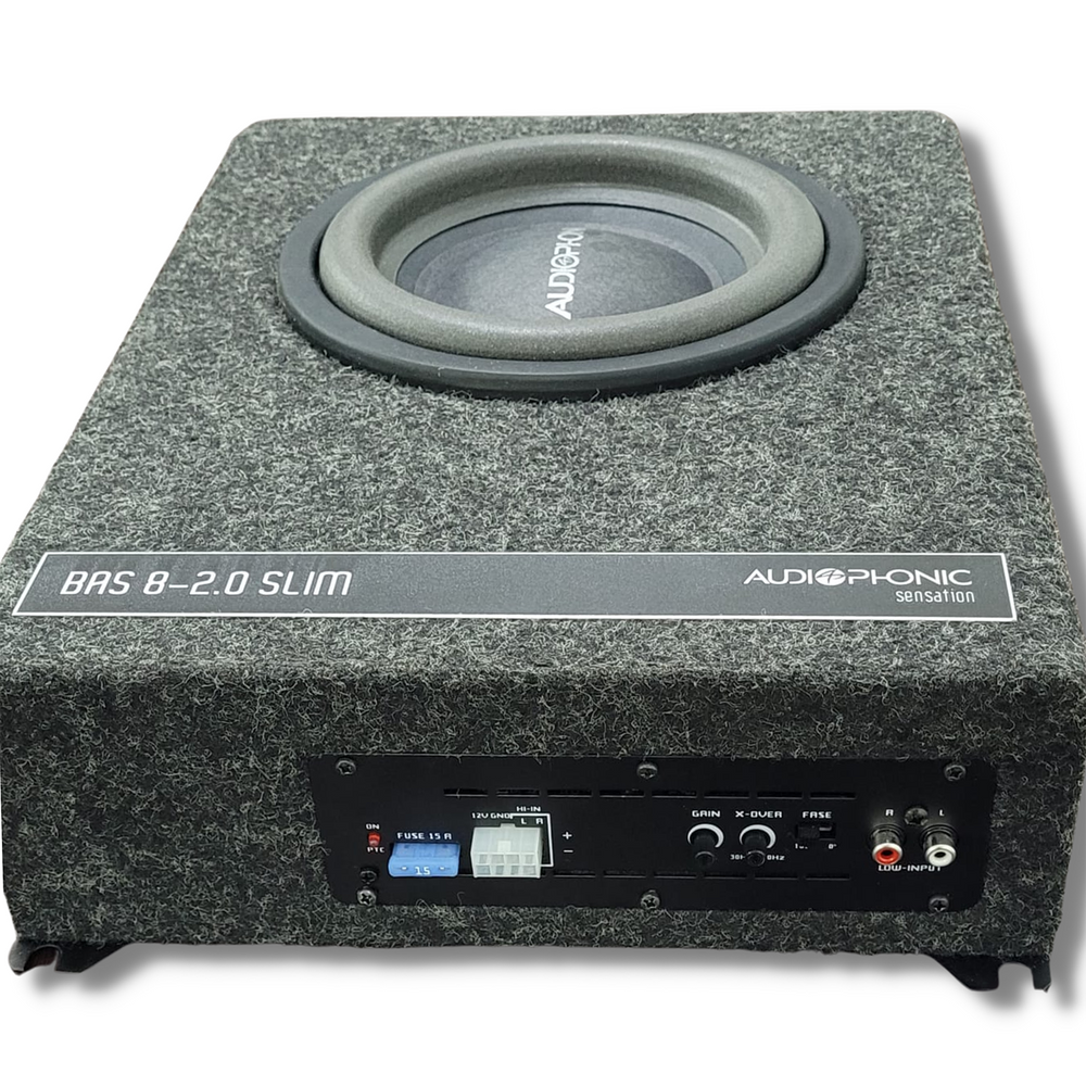 Caixa Amplificada Slim Audiophonic 8" 200W 2.0 SL