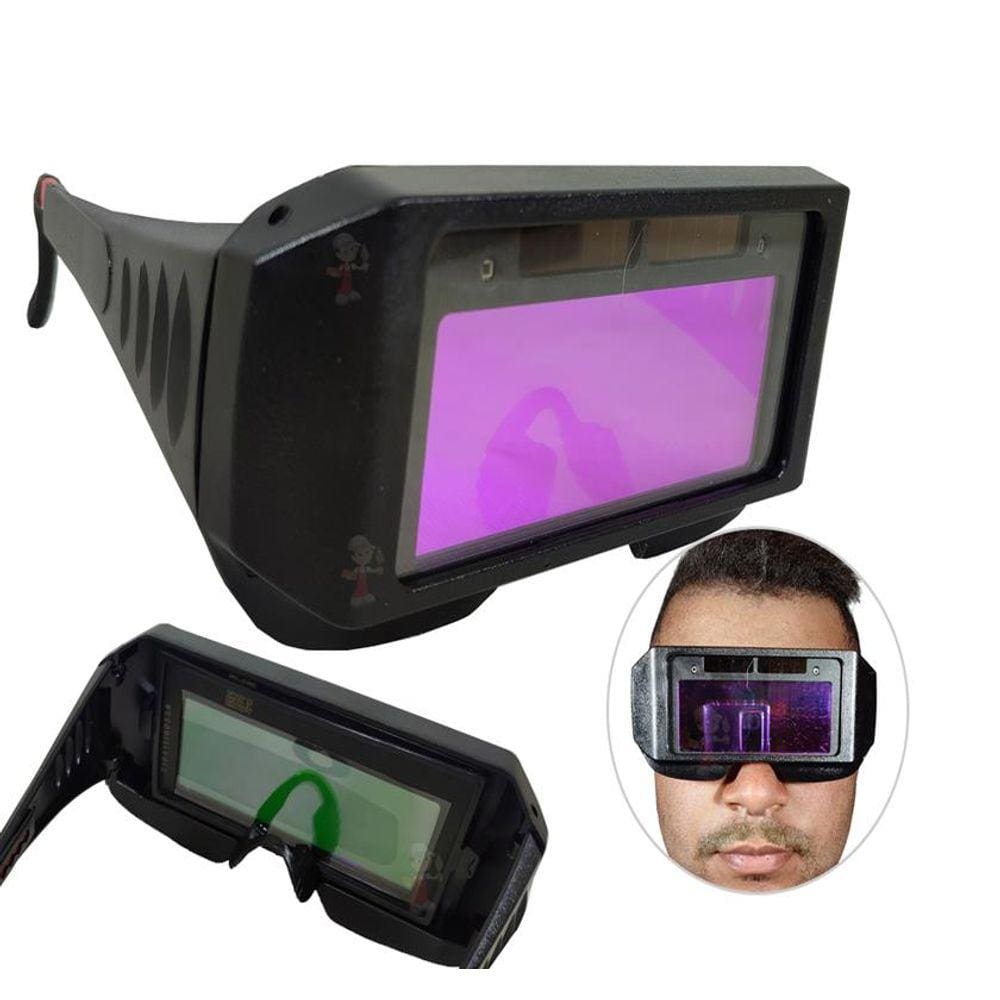 Oculos de solda para Soldador Profissional Com Escurecimento automatico