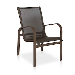 Cadeira Para Varanda, área Externa, Gourmet E Jardim - Marrom Em Tela Sling Marrom
