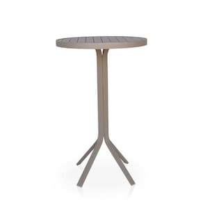 Mesa Bistrô Alta Para área Externa, Gourmet, Churrasqueira E Jardim - Cappuccino