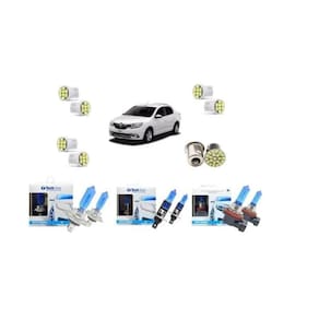 Kit Lâmpada Super Branca Renalt Logan + Led 2012 A 2016