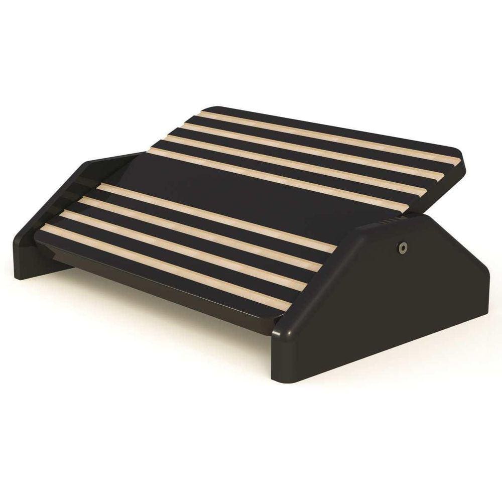 Suporte Ergonomico Apoio Para Pés Mdf Preto