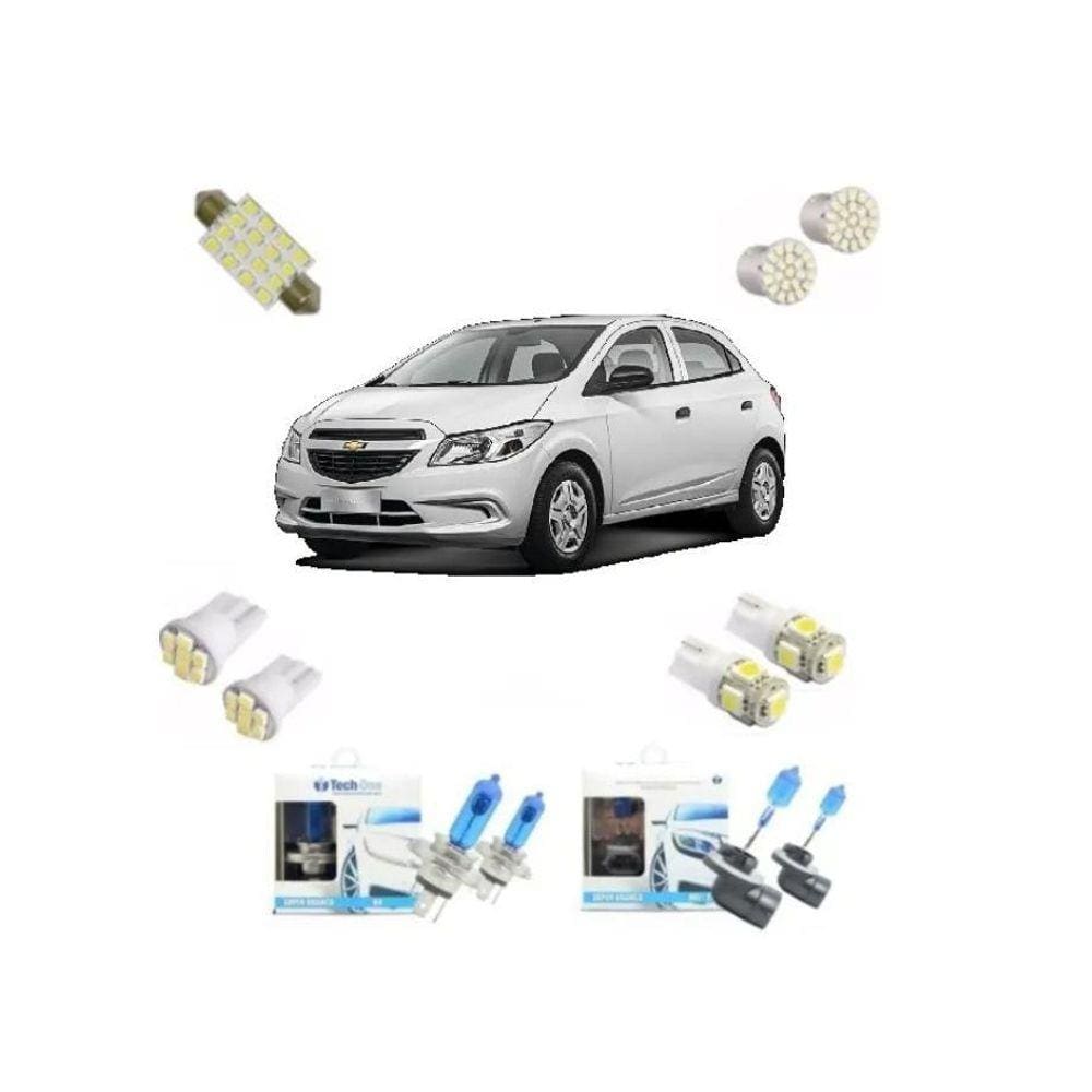 Kit Lâmpada Super Branca Led Onix 2013 2014 2015 2016 2017