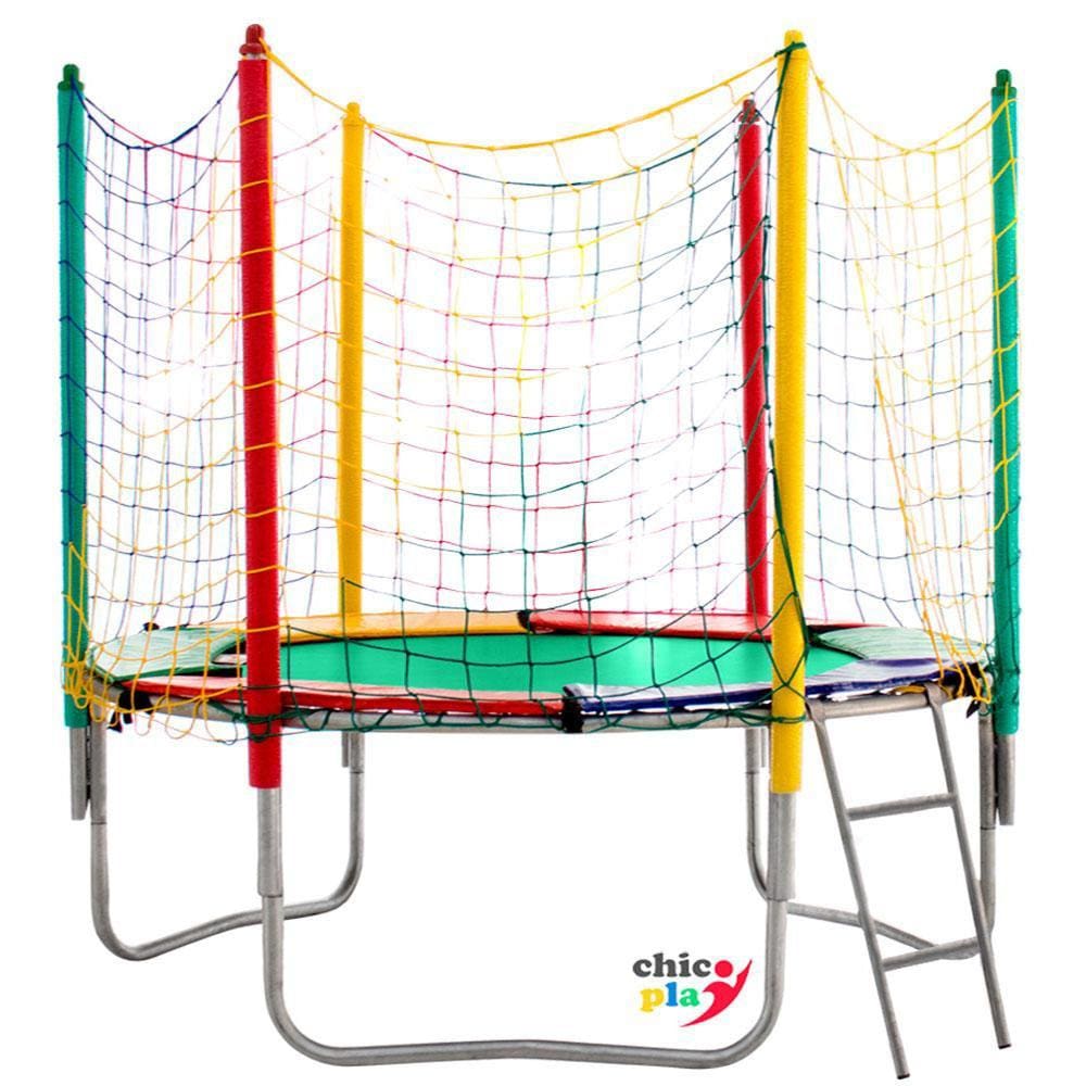 Cama Elástica 2,44M ChicoPlay Lona Verde Nacional