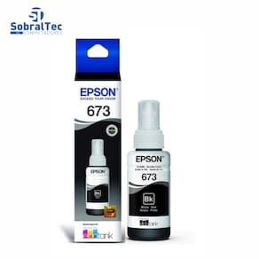 Refil de Tinta Epson Preto 6.000 Paginas T673120 AL