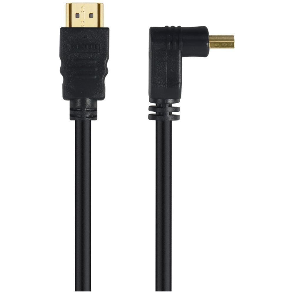 Cabo Hdmi 2.0 4k Hd 3d Conexao Ethernet 01 Conector 90o 5 M