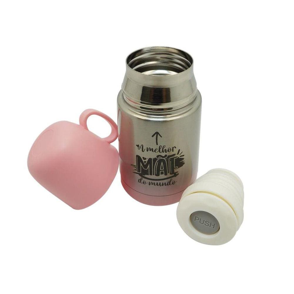 Garrafa Térmica 250 ml Melhor Mãe do Mundo Cebola 99777