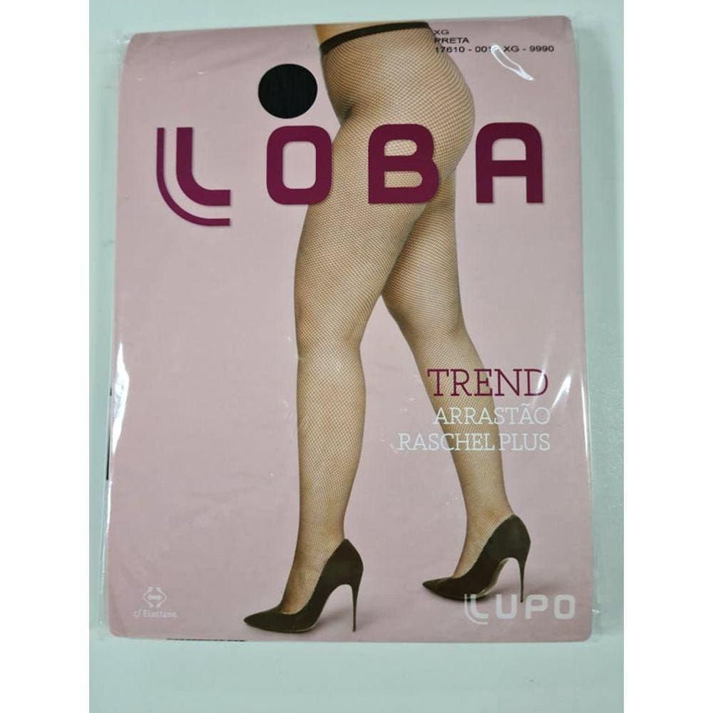 Meia Arrastão Plus Size Loba Trend Lupo 17610.