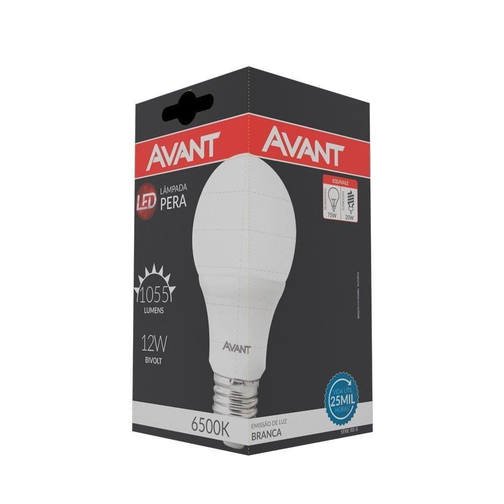 Lâmpada Led Avant 12W Luz Branca 25000H 6,5K 1055 Lumens E27 Bivolt