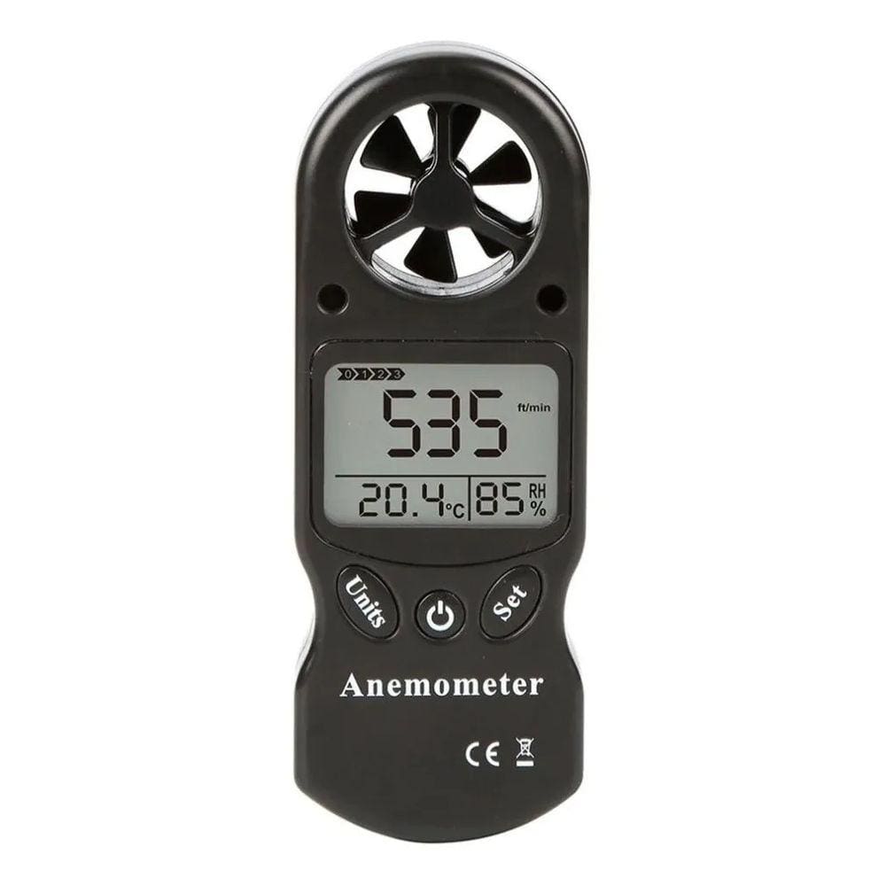 Anemômetro Medidor Digital 3 Em 1 Velocidade Vento Umidade