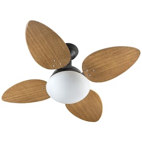 Ventilador De Teto Venti-Delta Jet 4 Pás Mogno/Preto 110V