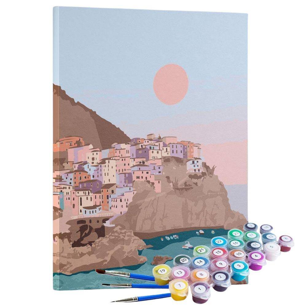 Kit Pintura Terapêutica - Santorini Grécia
