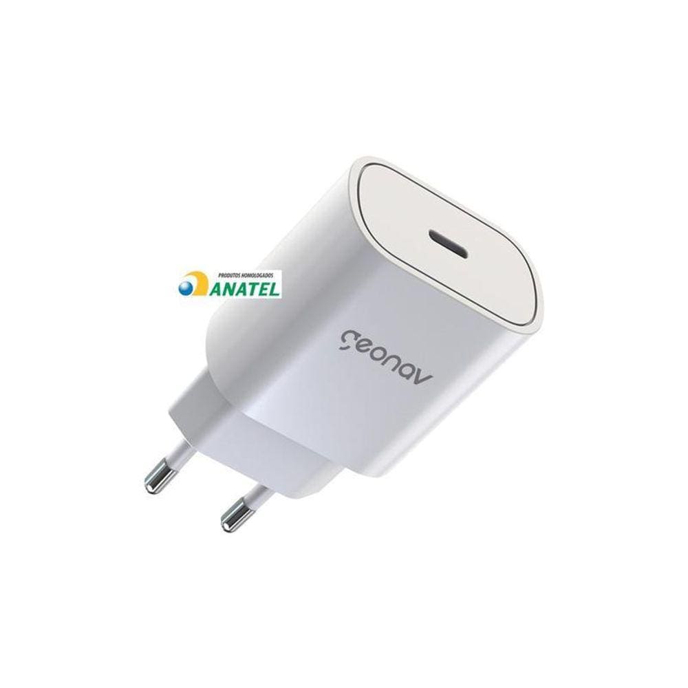 Carregador Tomada Geonav C/ 1 Saida Usb-C 25W Super Power - Ch25pdwt