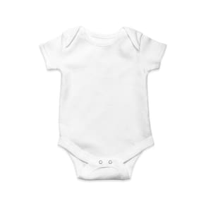 Body Bebê Liso (Kit Com 5) Manga Curta Branco 100% Algodão