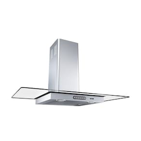 Coifa De Parede 90Cm Vidro Reto Duto Slim Fogatti Inox 110V