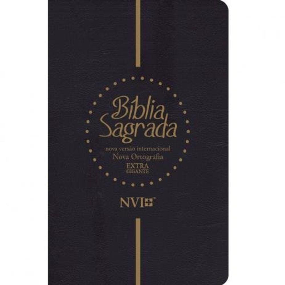 Biblia Extra gigante Semi luxo  NVI  Preta