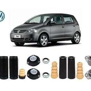 4 Kit Coxim Batente Dianteiro Traseiro Vw Fox 1.6 2003 2004 2005 2006 2007