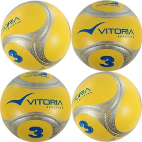 Kit 4 Bolas Futebol De Campo N 3 Sub 12 Oficial Termotec Pu