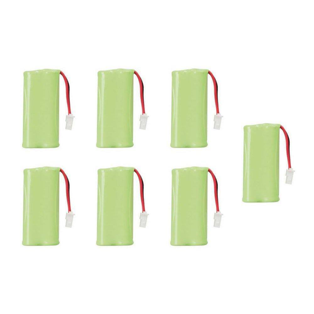 Kit Com 7 Pilhas 2,4V 600Ma Para Telefone Sem Fio Intelbras