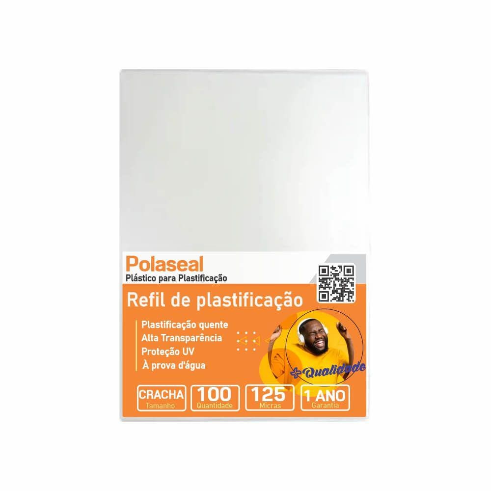 Polaseal Plástico para Plastificação Crachá 59x86x0,05 100un