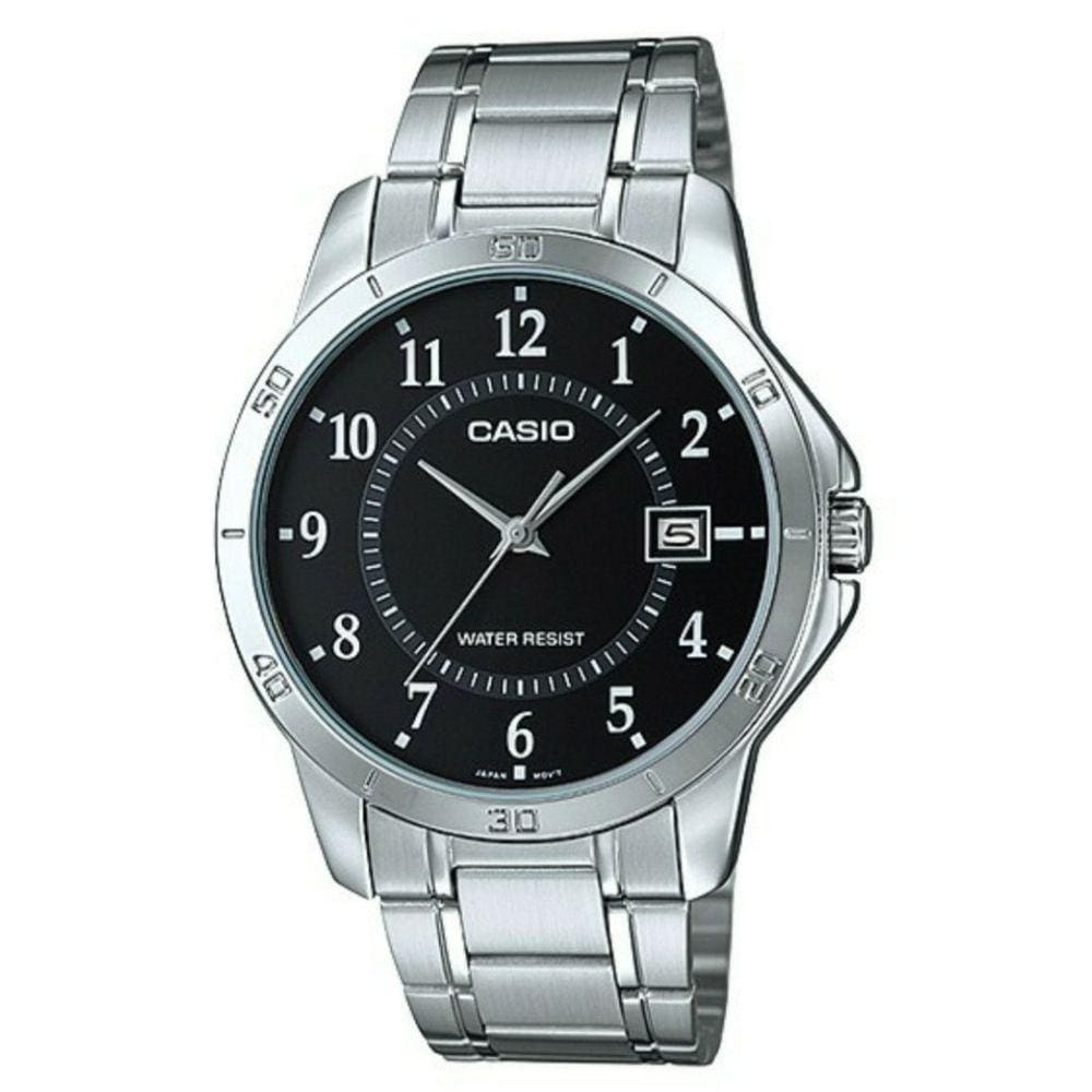 Relógio Masculino Casio Mtp-V004D 1Bu Aço Prata Analógico
