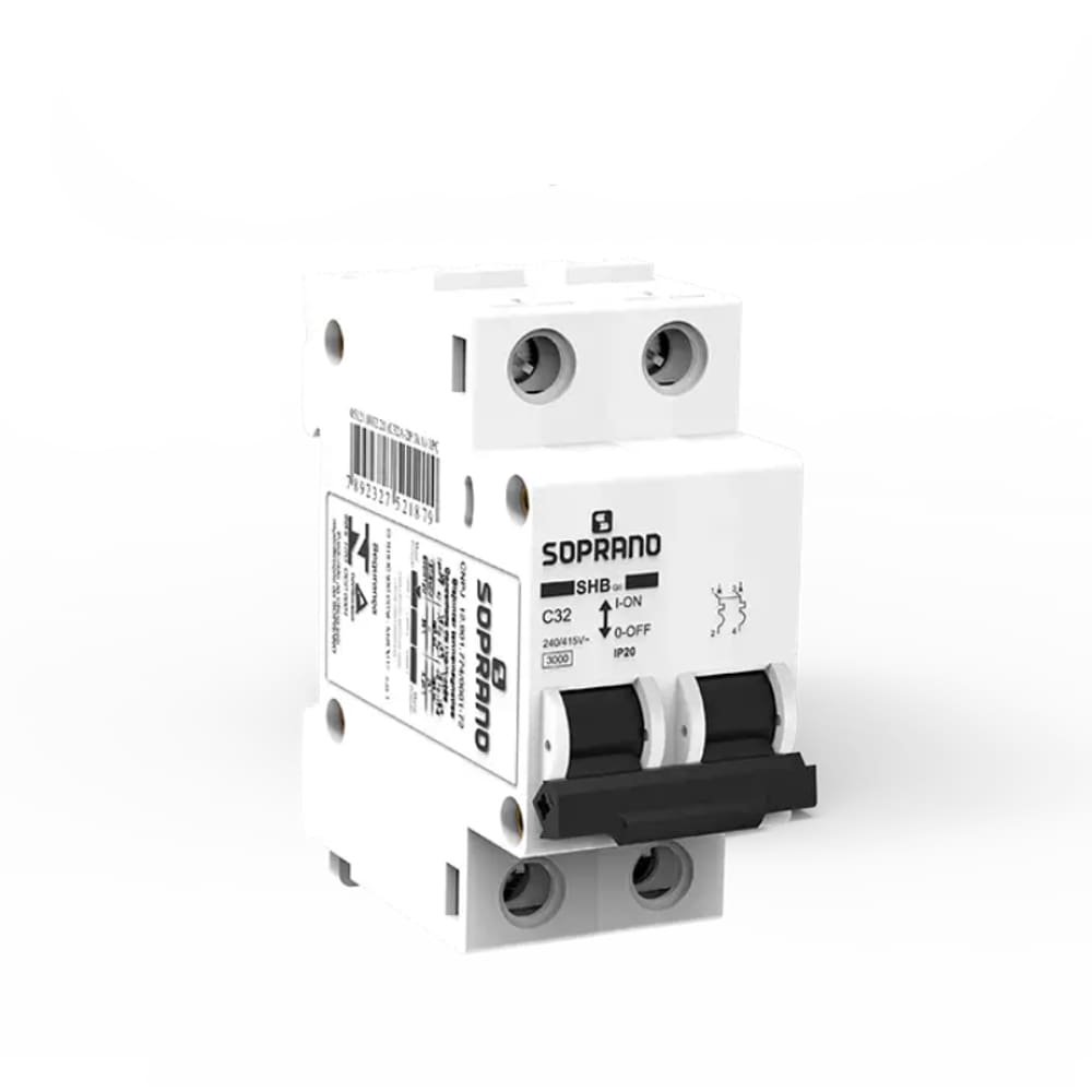 Disjuntor Bipolar 25A C - SOPRANO (5121.0025.21)