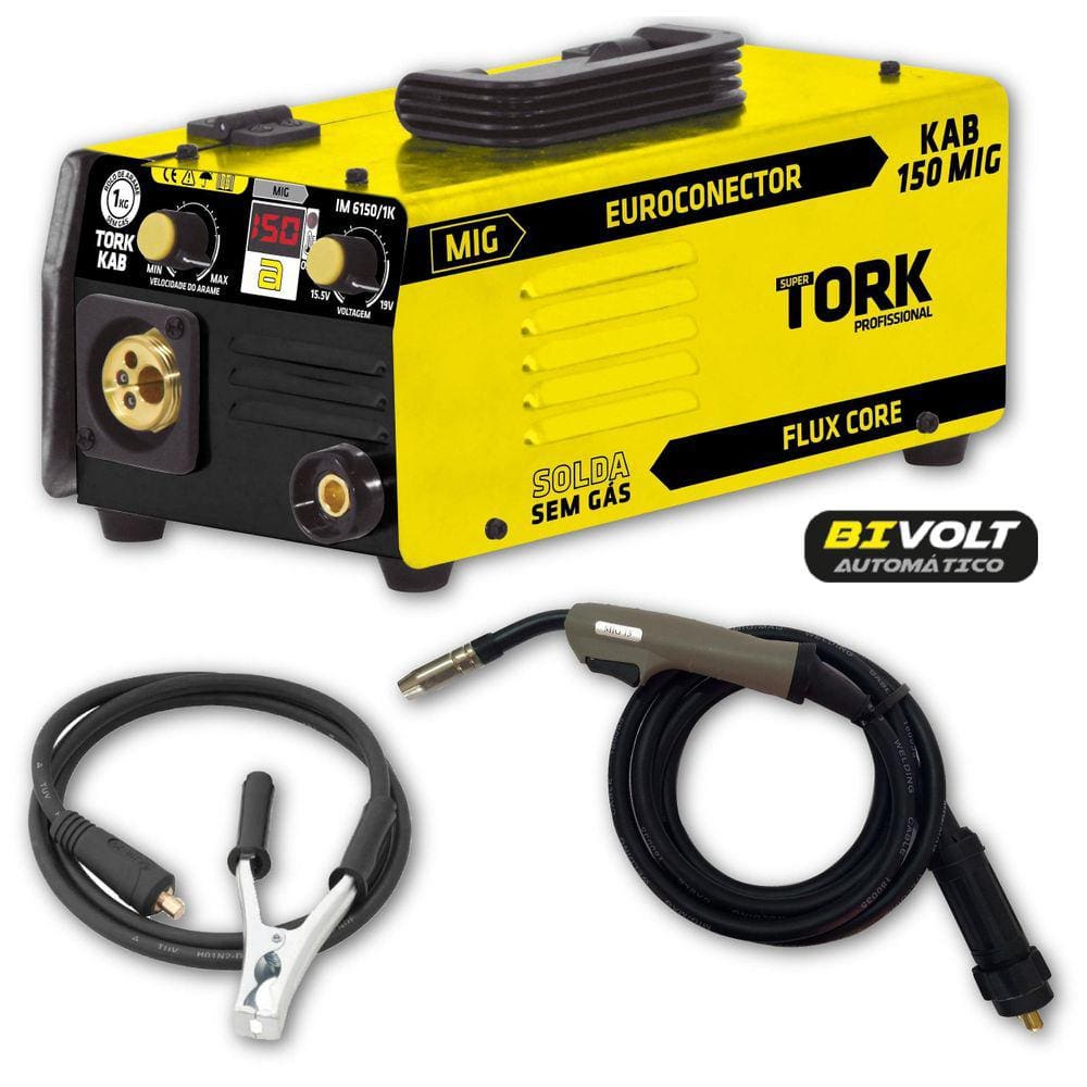 Inversor De Solda Mig Sem Gás 150A Bivolt Auto Super Tork