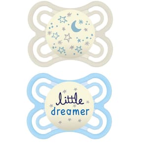 Chupeta Perfect Night Dupla (0M+)Tam.1 Azul - Mam