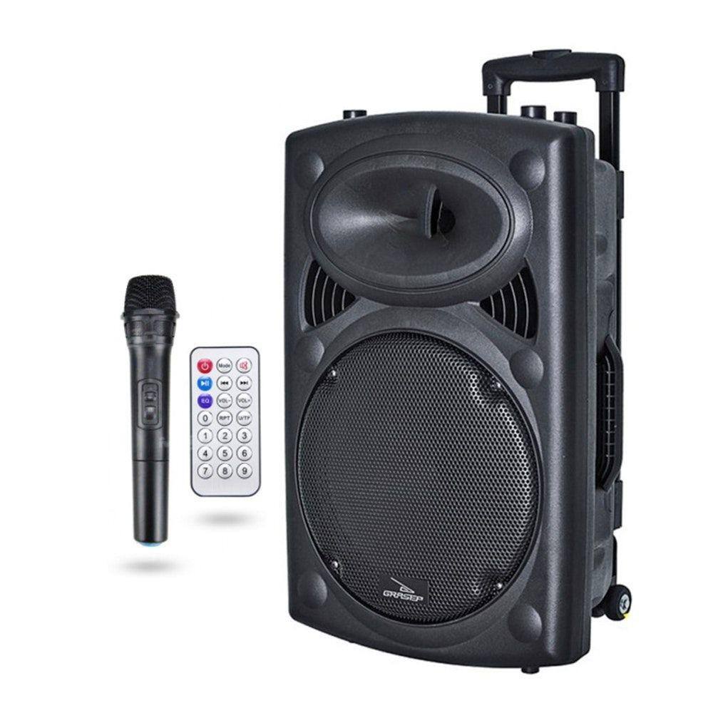 Caixa de som amplificada bluetooth microfone usb sd fm | Ponto
