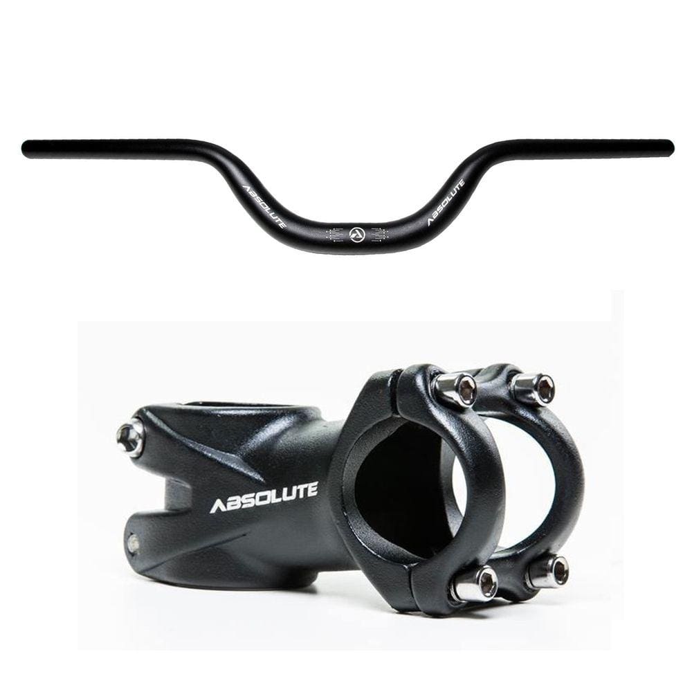 Kit Guidão Elevado 31.8x720mm e Avanço Absolute Rise 80mm Avanço 60mm Alumínio