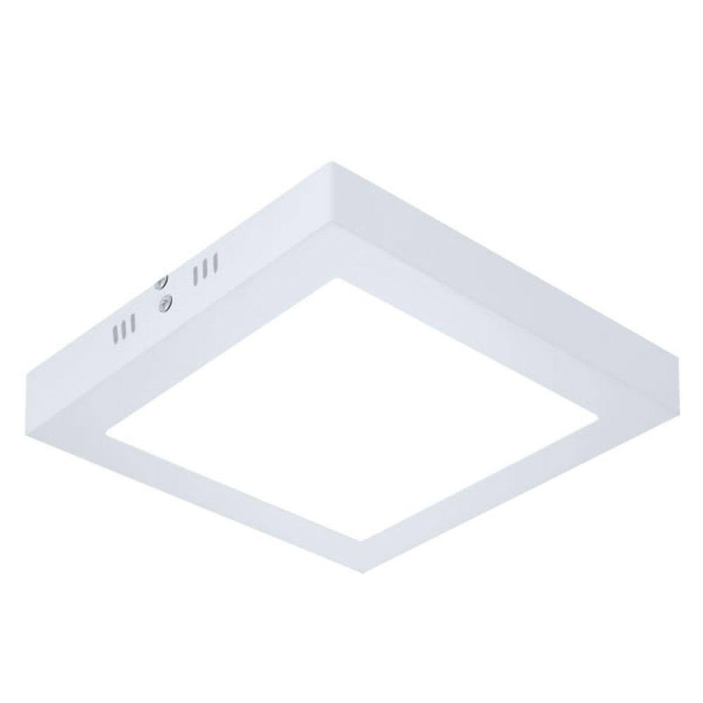 Painel Plafon de Sobrepor Quadrado Branco 28cm Led 24W 6000K Bivolt Evoled