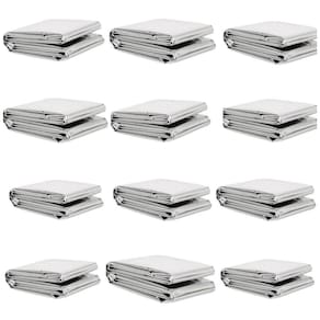 12 Cobertor Manta Térmica Aluminizado Isolante Emerg Resgate