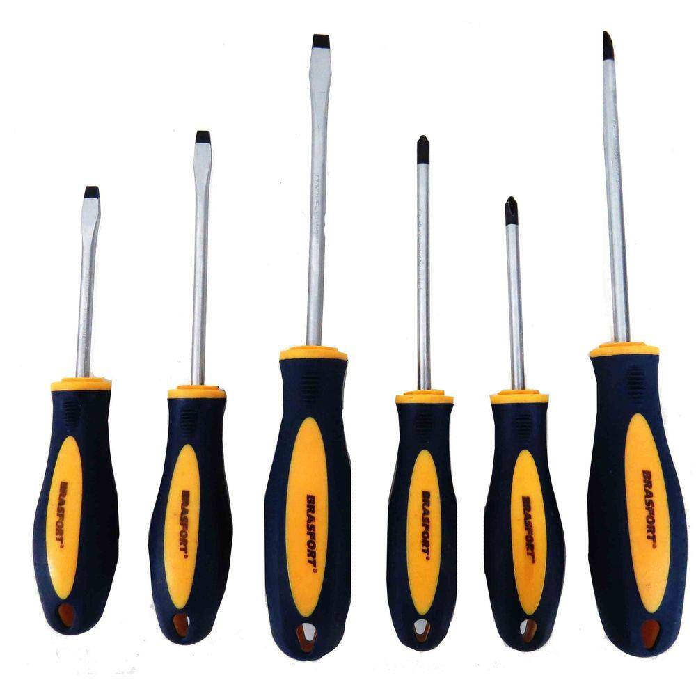 Jogo Kit Chave De Fenda/Philips Magnetizado Crv Com 6 Peças