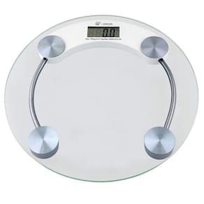 Balança Digital Vidro Temperado 180kg Banheiro Redondo