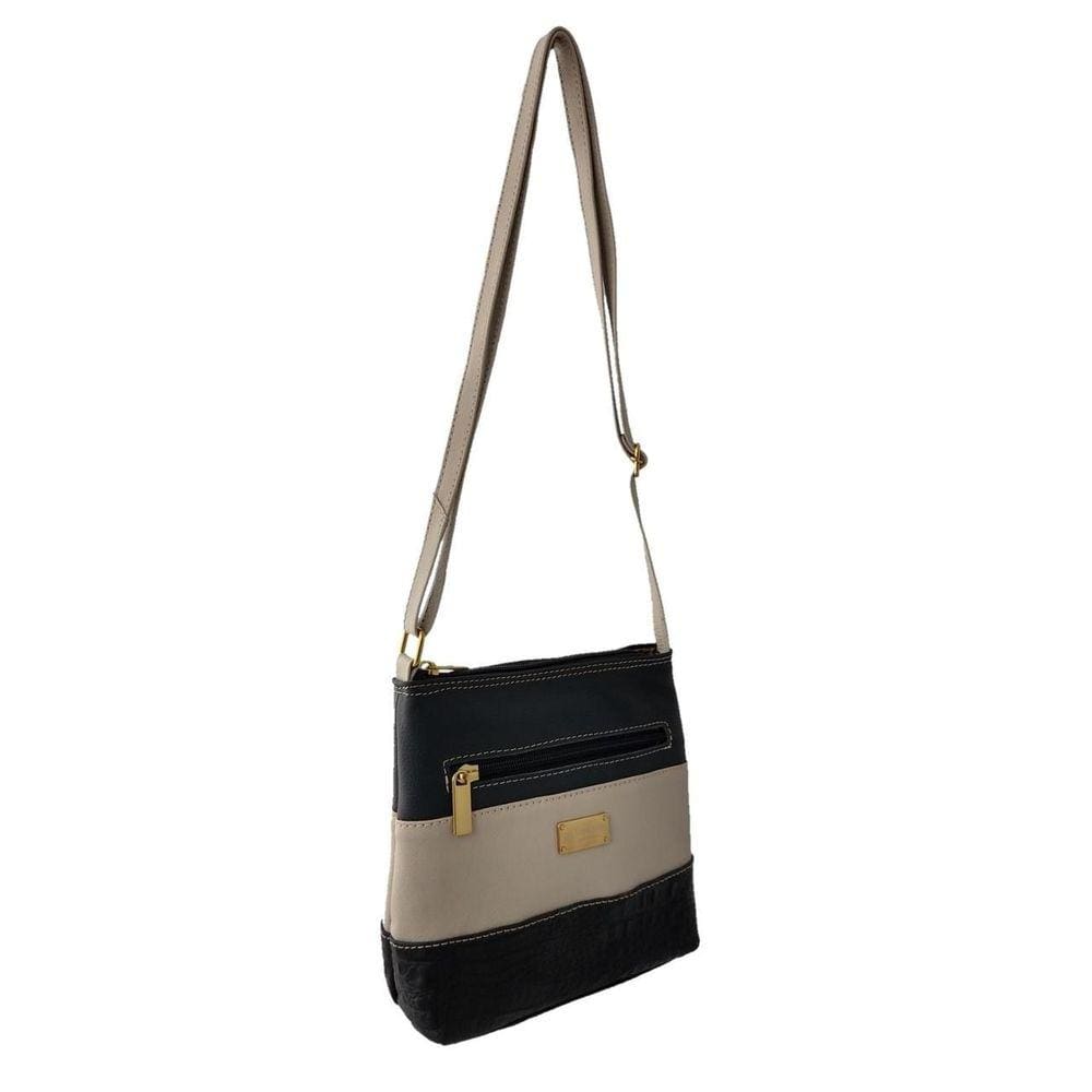 Bolsa Transversal Topgrife Couro Preto