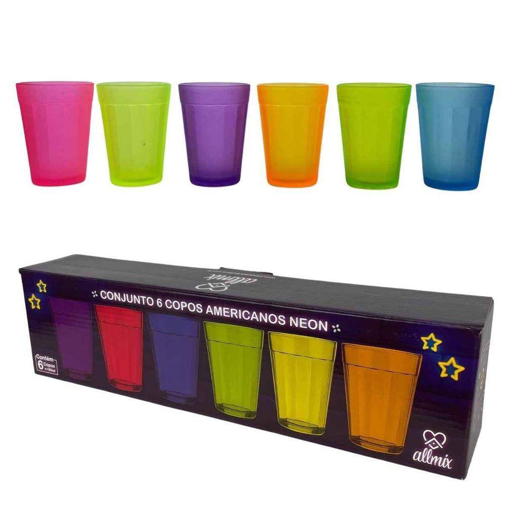 Jogo Copos Long Drink, Americano, 8 Peças, 300ml, Incolor, Copo