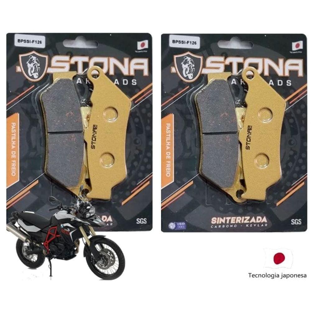 Pastilha freio dianteira Stona Sinterizada Bmw F 800GS 2015