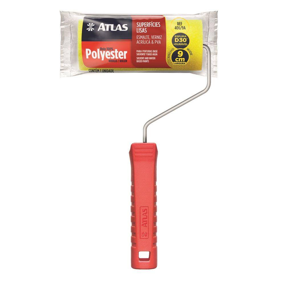 Rolo Espuma Poliester Amarelo 9cm 406/9A Atlas