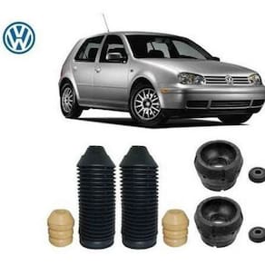 2 Kit Coxim Rolamento Batente Amortecedor Dianteiro Golf 1999 2000 2001