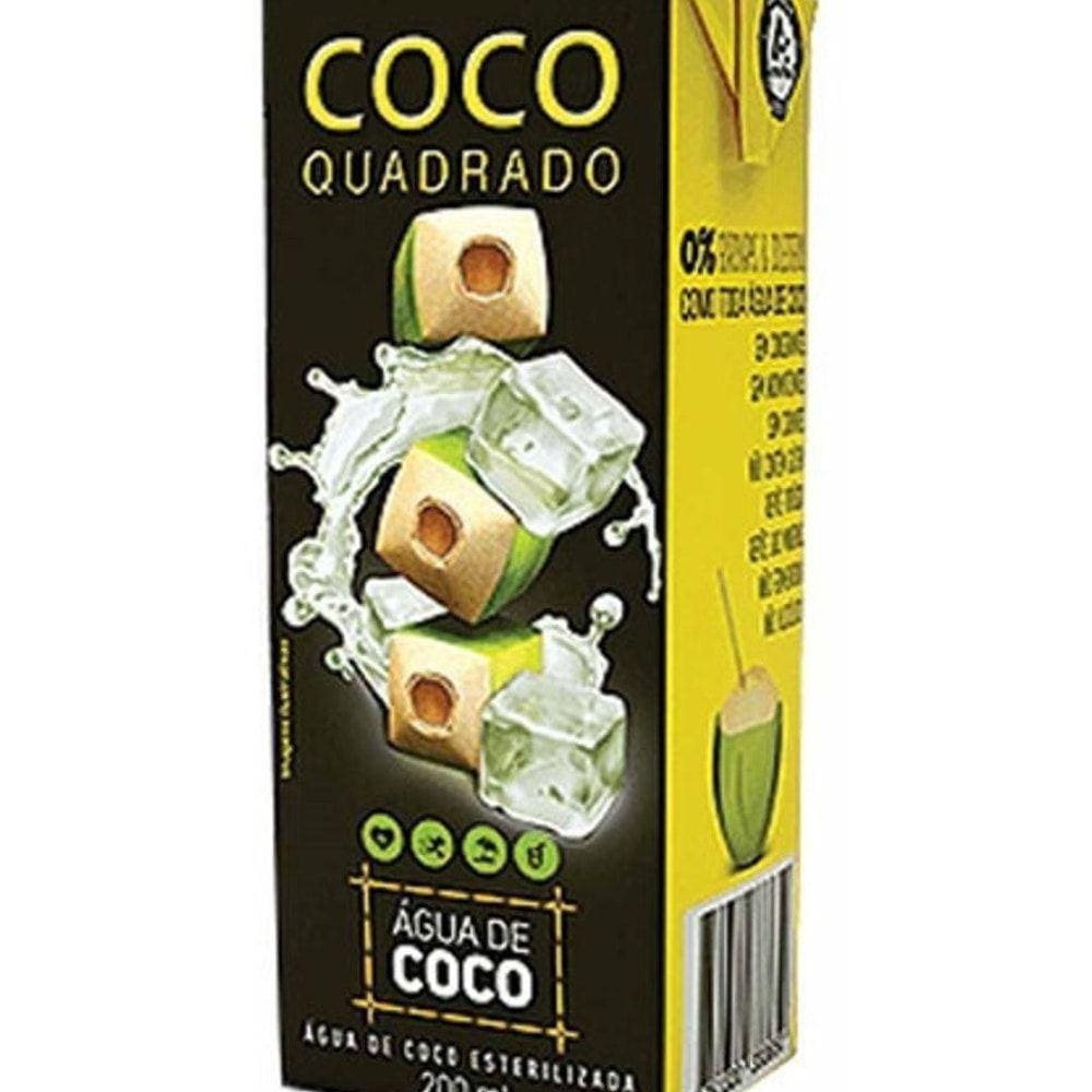 Água De Cocô Quadrado 20 Caixinhas 200Ml - Atacado